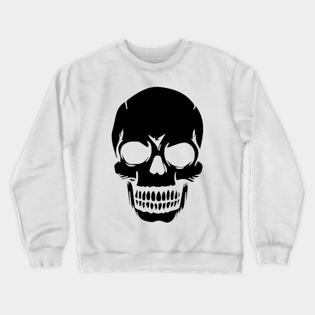 Skull white skull design Crewneck Sweatshirt by HBfunshirts